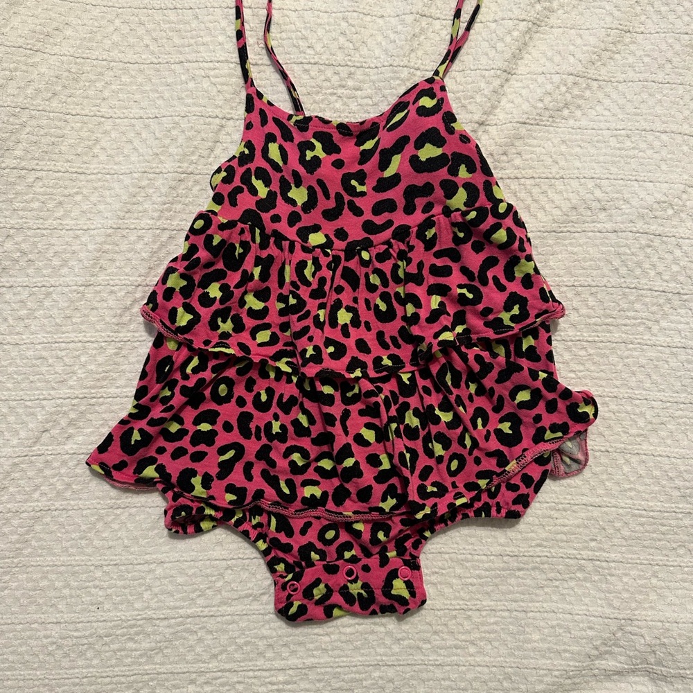 Posh Peanut Pink Leopard Print One Piece